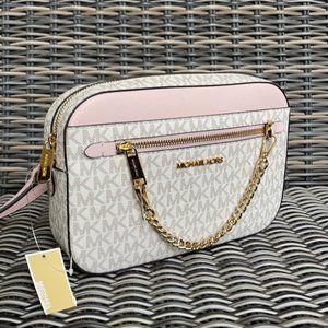 Michael Kors, Bags, Michael Kors Jet Set Item Xbody Bag Mk Vanilla